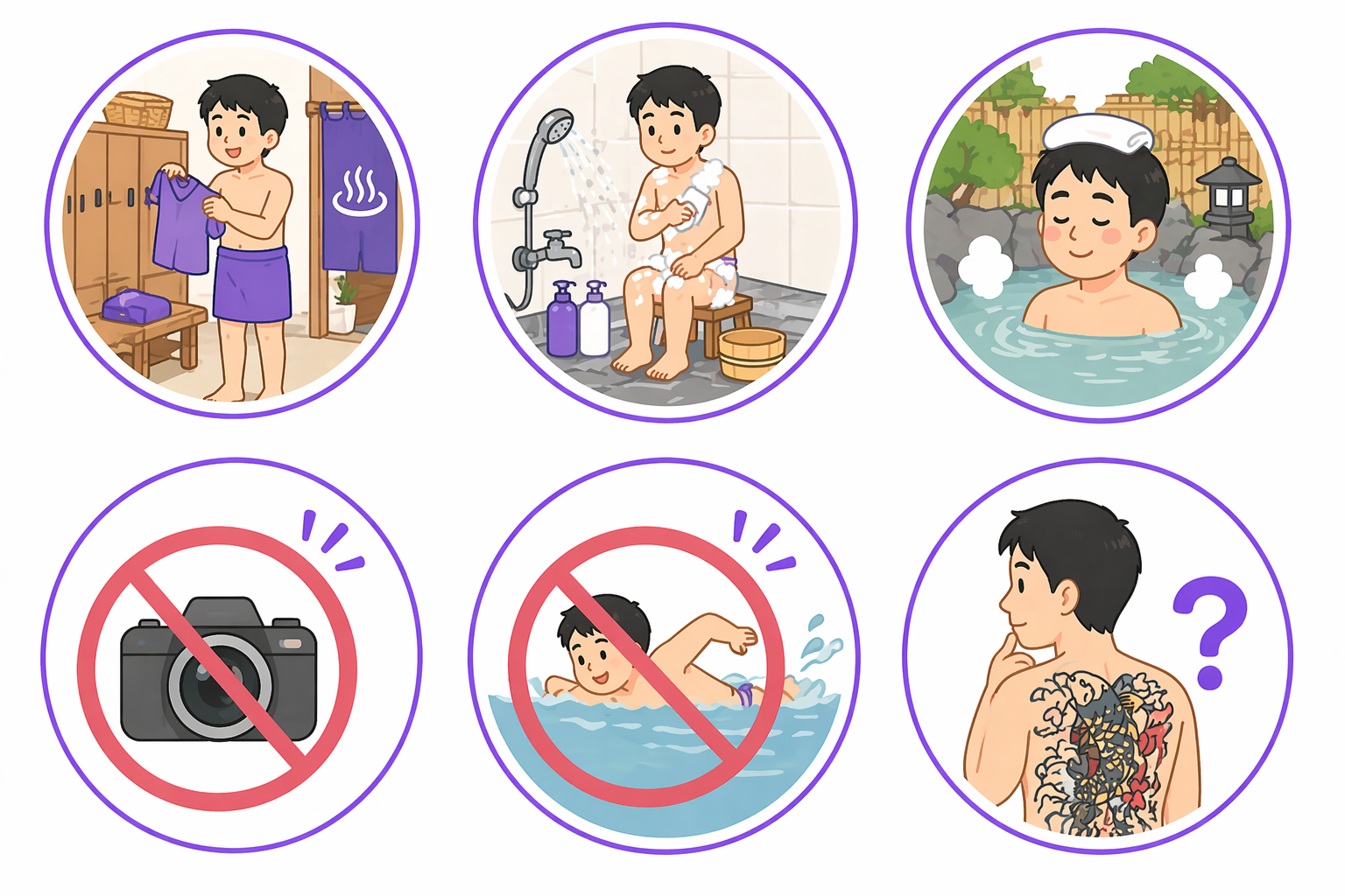 มารยาทออนเซ็น 6 ข้อ